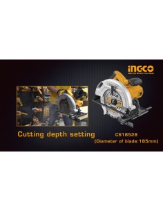 SIERRA CIRCULAR INGCO INDUSTRIAL 1400W 7 1/4" + DISCO 2