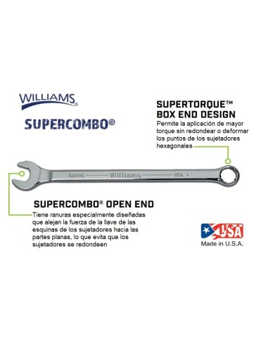 LLAVE MIXTA 2" (50MM APROX) WILLIAMS