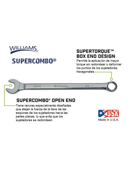 LLAVE MIXTA 2" (50MM APROX) WILLIAMS
