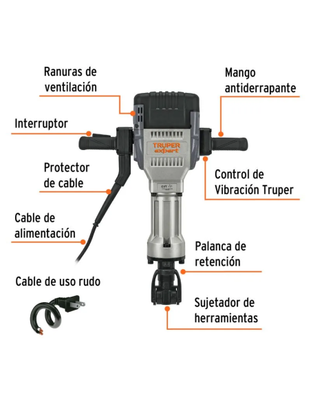 MARTILLO DEMOLEDOR 30KG HEXAGONAL TRUPER