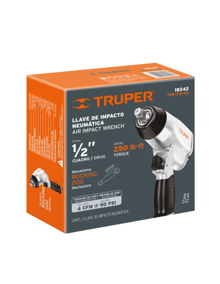 PISTOLA DE IMPACTO NEUMATICA DE 1/2" TRUPER