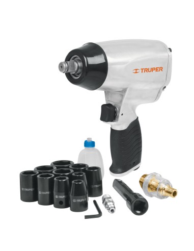 KIT PISTOLA NEUMÁTICA DE IMPACTO 1/2" TRUPER