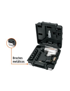KIT PISTOLA NEUMÁTICA DE IMPACTO 1/2" TRUPER 2