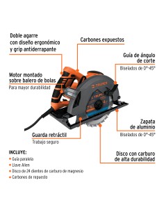 SIERRA CIRCULAR PROFESIONAL 7-1/4" 1500 W 2