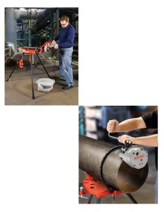 PRENSA CADENA PARA TUBO CON TRÍPODE RIDGID 2